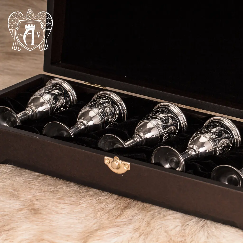 Набор рюмок из серебра  «Бодрум» - фото 3