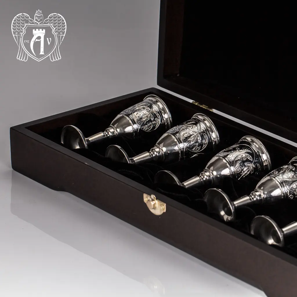 Набор рюмок из серебра  «Бодрум» - фото 5