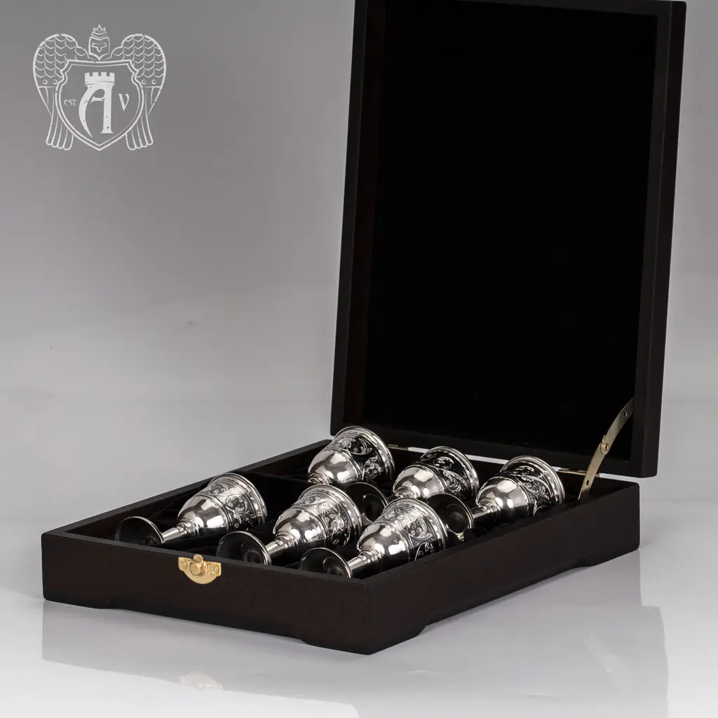 Набор рюмок из серебра  «Бодрум» - фото 6