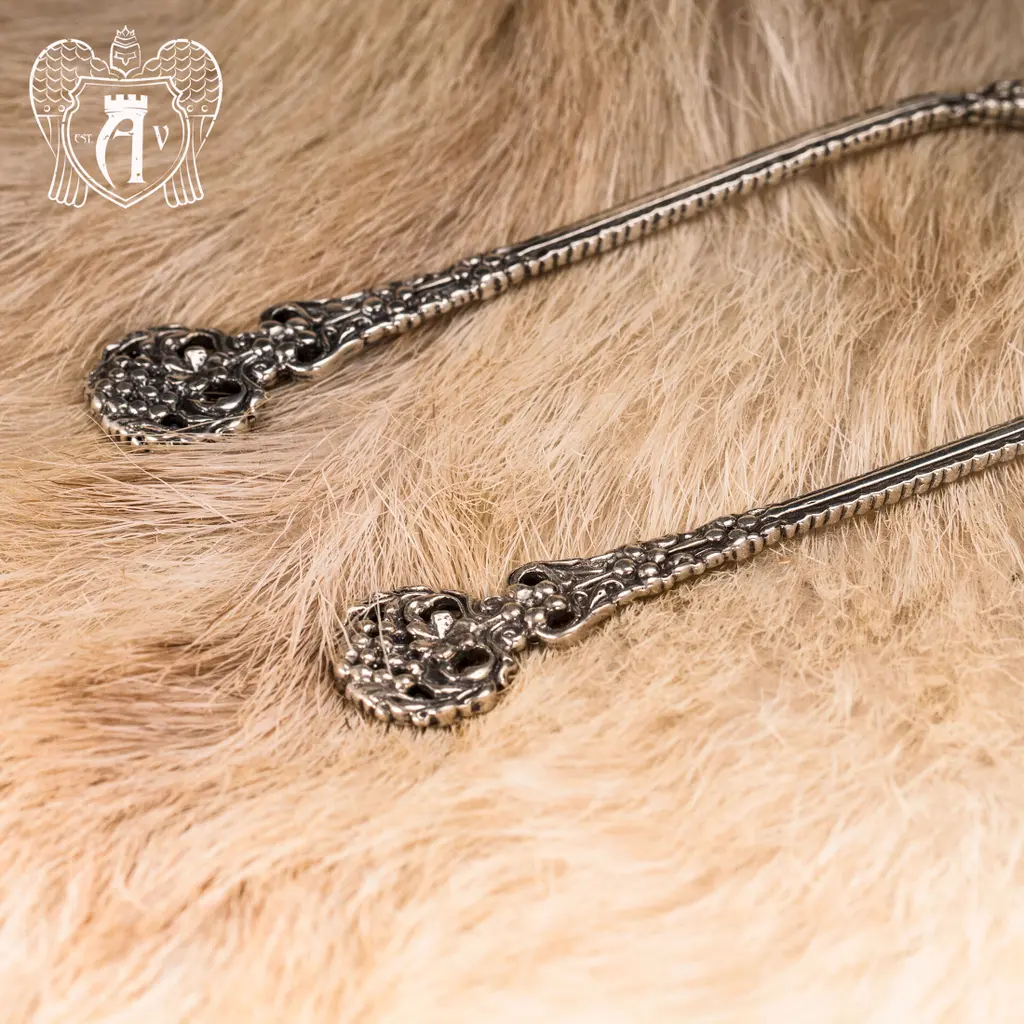 Набор десертных ложек из серебра на 6 персон «Винтаж» 6 предметов - фото 6