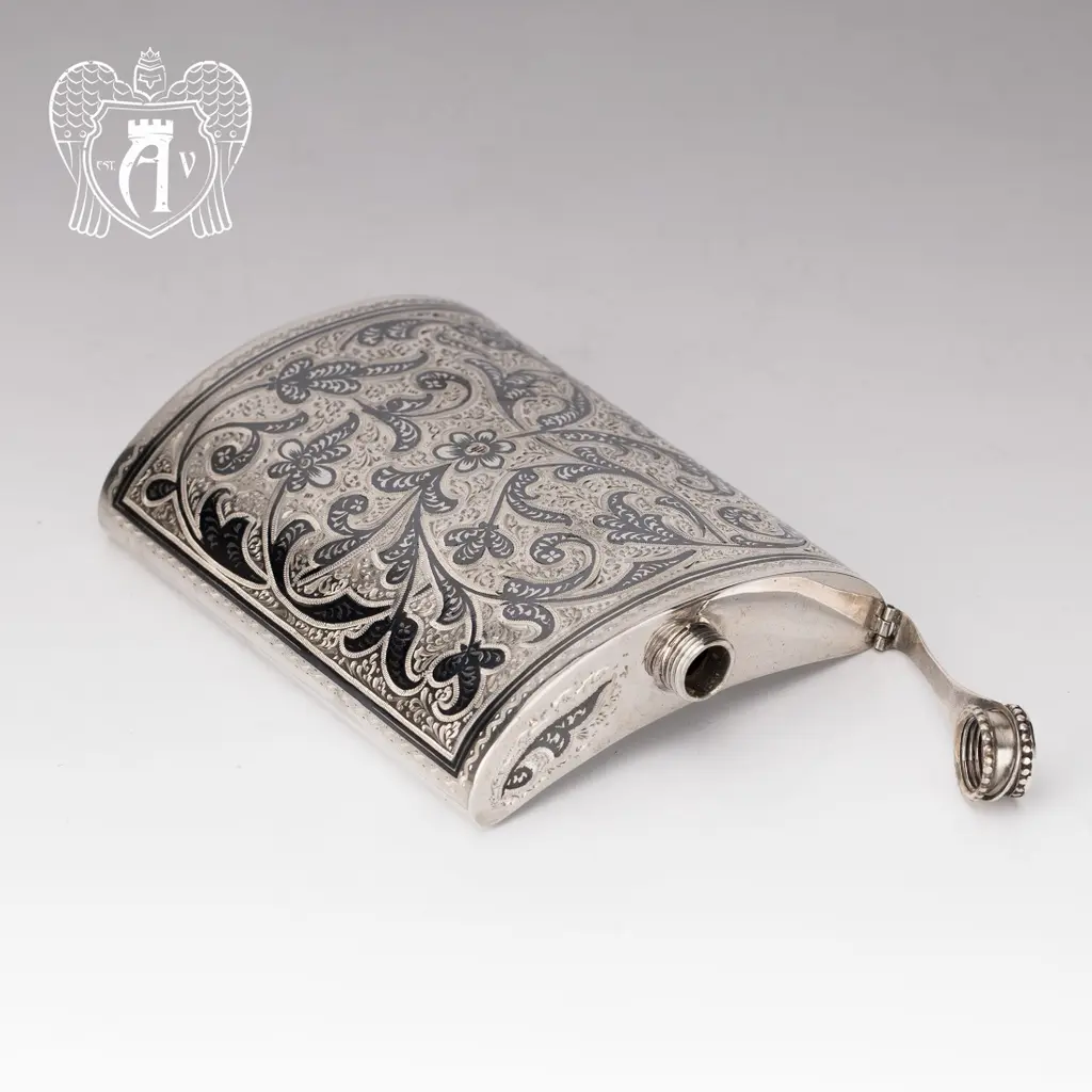 Фляжка  из серебра  «Торин» - фото 6