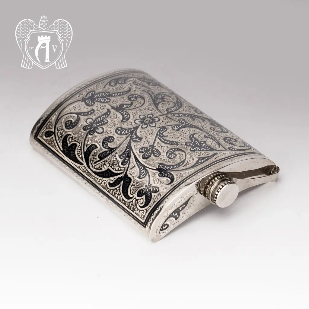 Фляжка  из серебра  «Торин» - фото 2