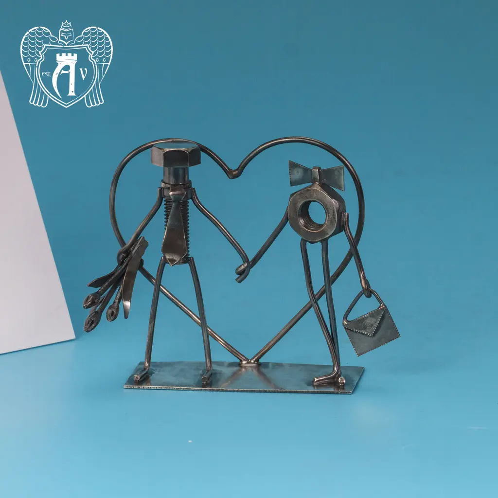 Статуэтка из серебра «Совет, да любовь!» - фото 2