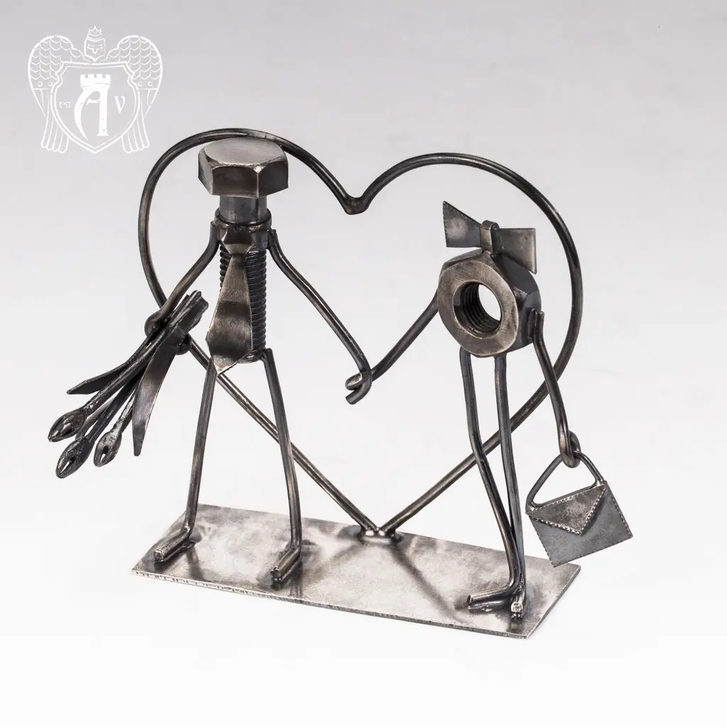 Статуэтка из серебра «Совет, да любовь!» - фото 3