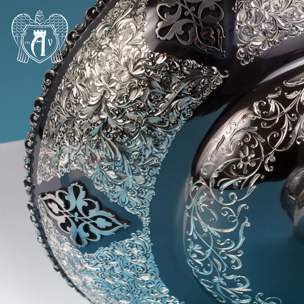 Фруктовница из серебра «Корнелия» - фото 6