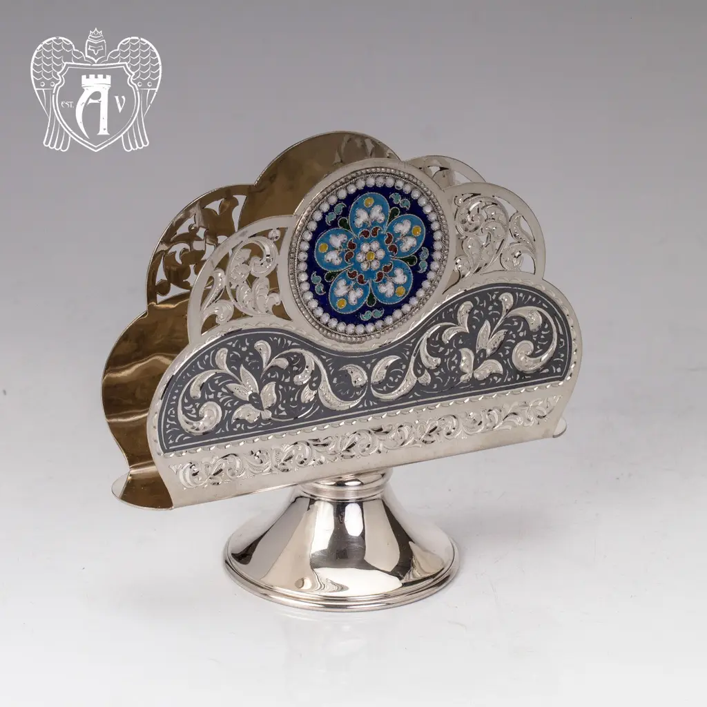 Серебряная салфетница «Ингрид» - фото 2