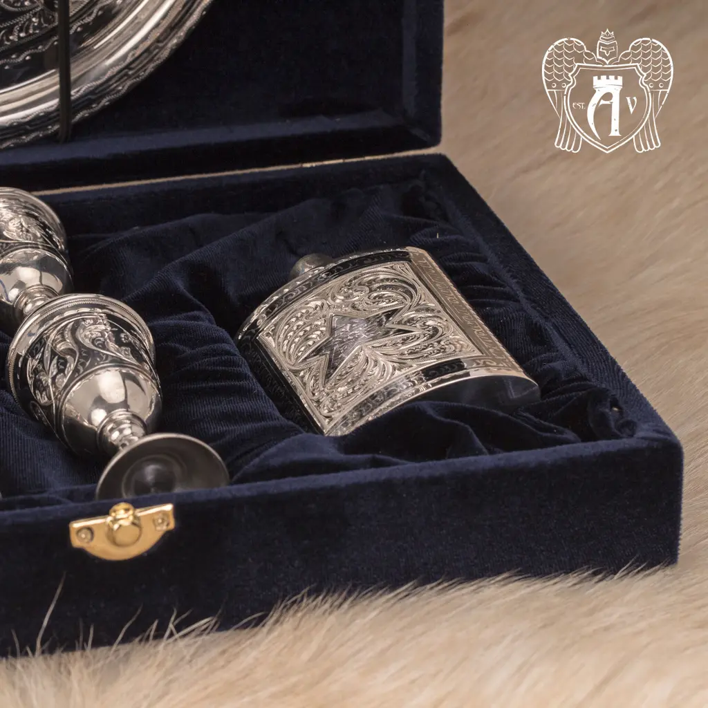 Серебряный  набор для водки и коньяка « Отчизна» - фото 4