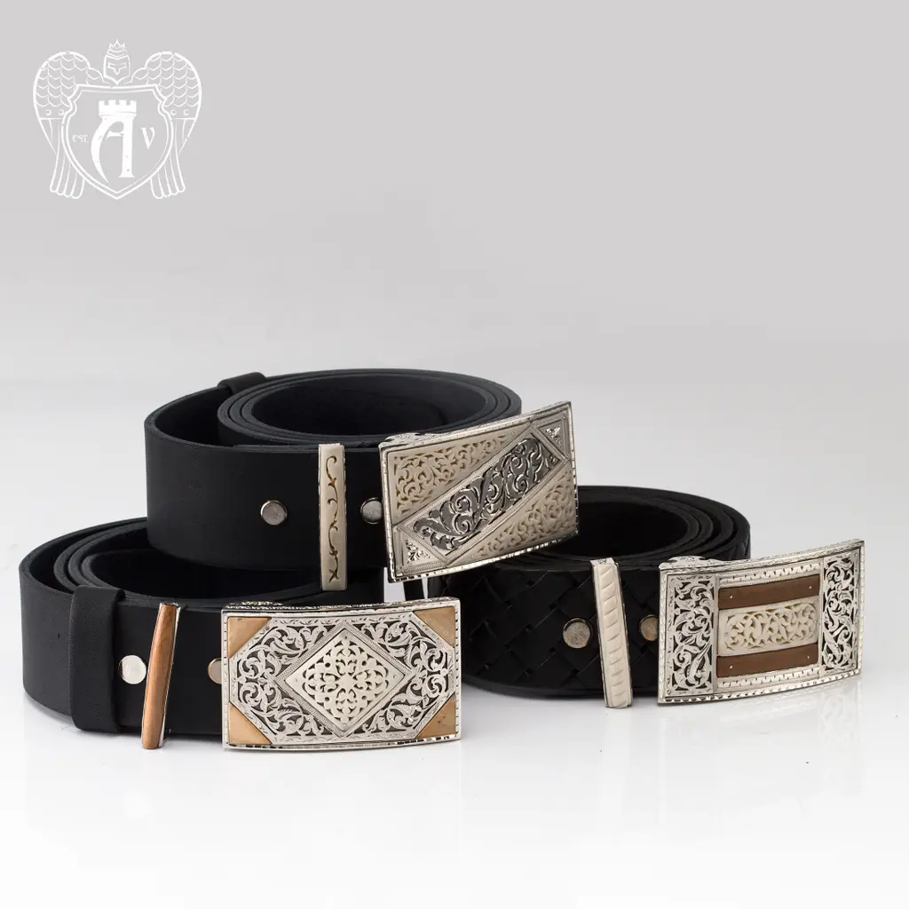 Ремень из серебра  «Гарольд» - фото 4