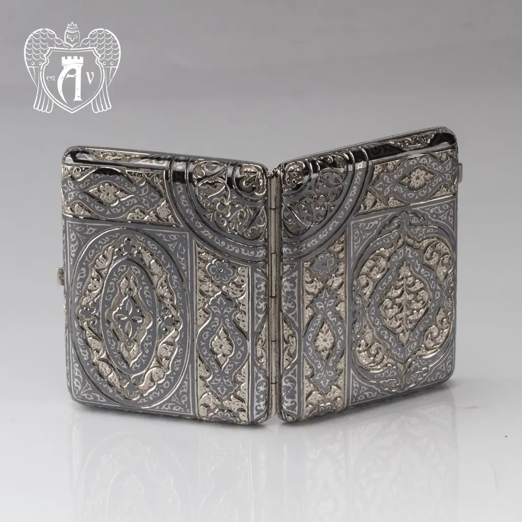 Портсигар из серебра «Арден» - фото 3