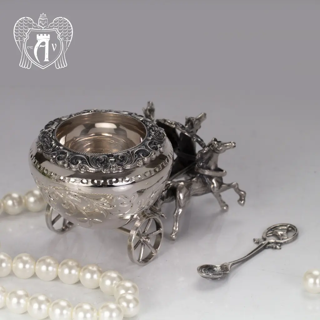 Солонка из серебра «Двойка» - фото 2