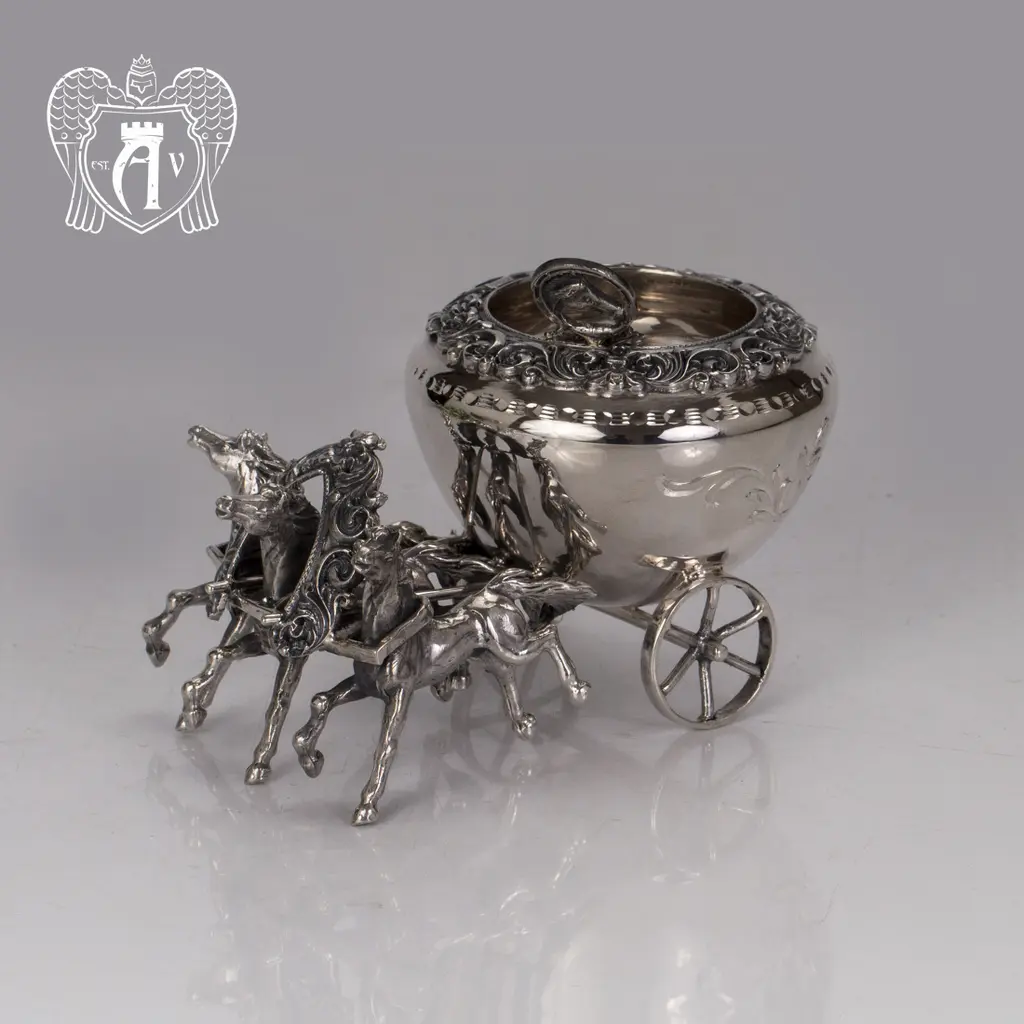 Солонка из серебра «Двойка» - фото 3