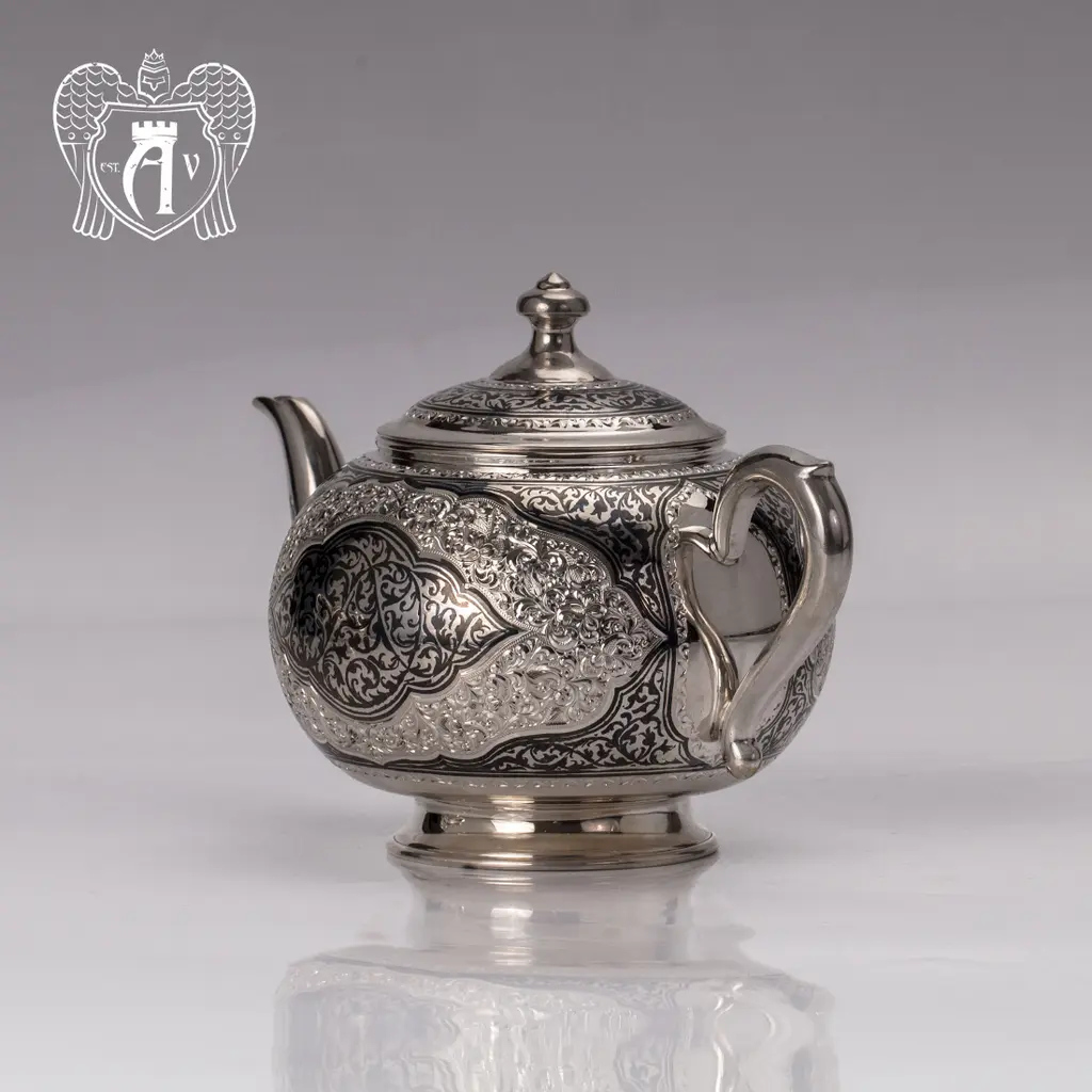 Серебряный чайник «Кармен» 2500015 - фото 3