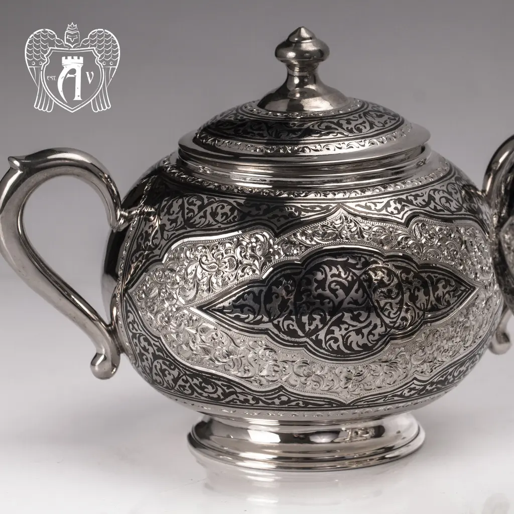 Серебряная сахарница  серия «Кармен» - фото 4