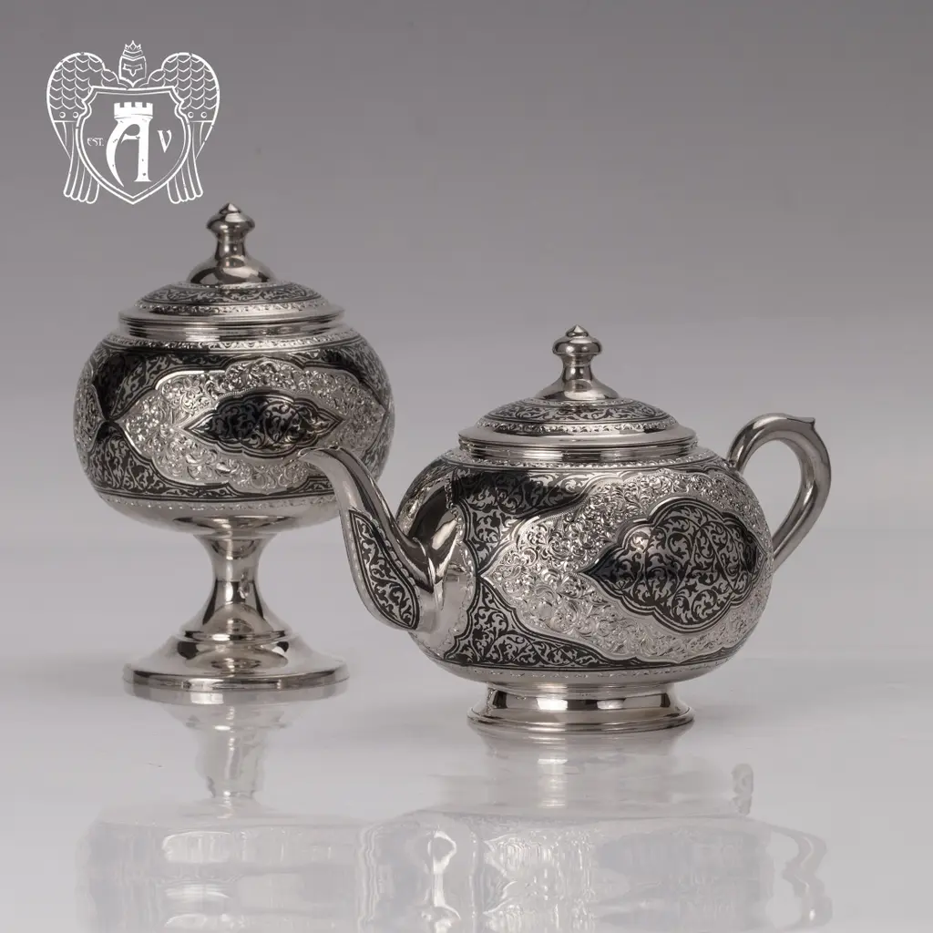 Набор чайный серебряный «Кармен» - фото 3
