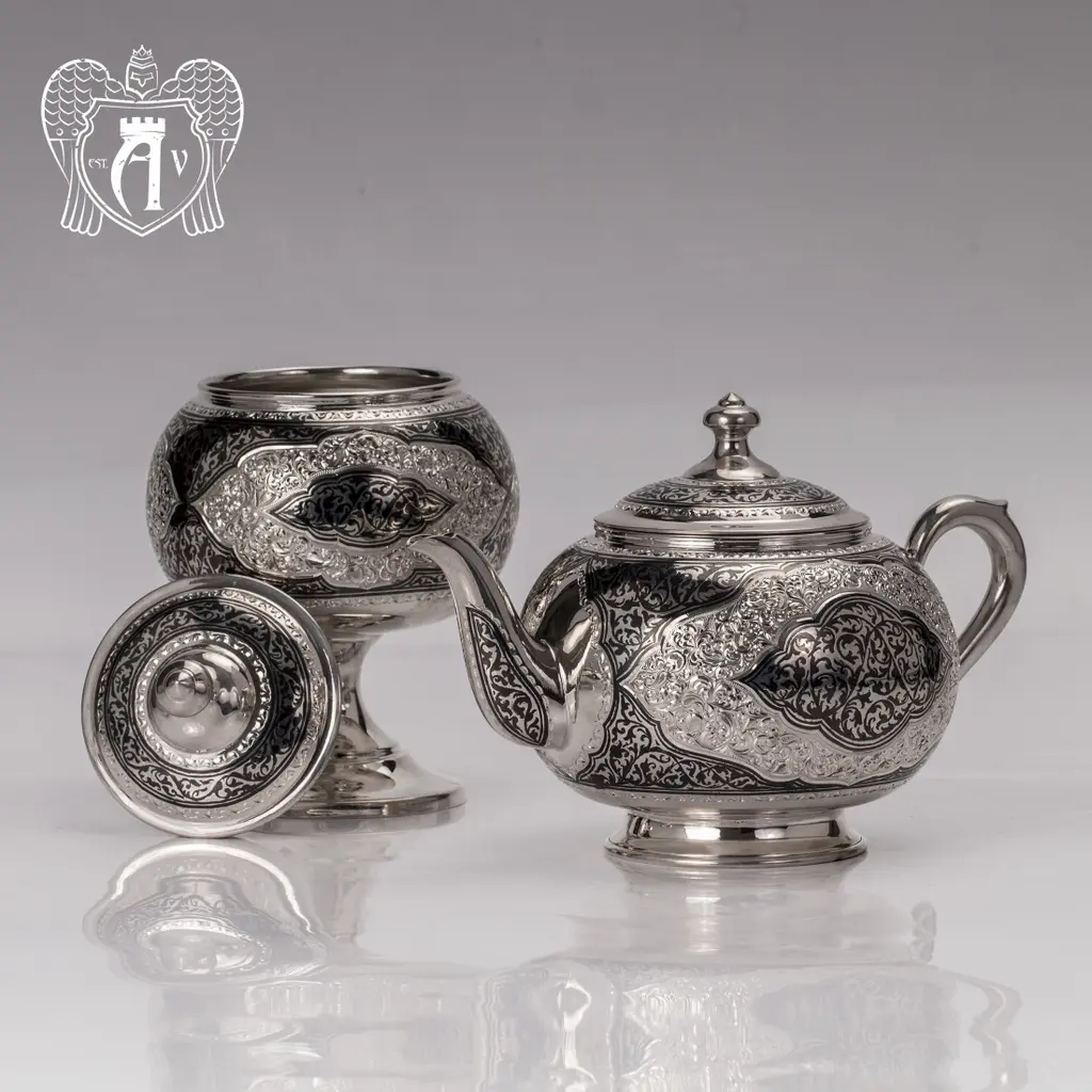 Вареньица серебряная с крышкой «Кармен» - фото 4