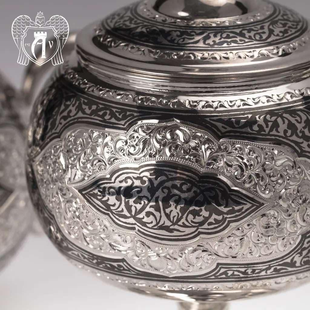 Вареньица серебряная с крышкой «Кармен» - фото 5