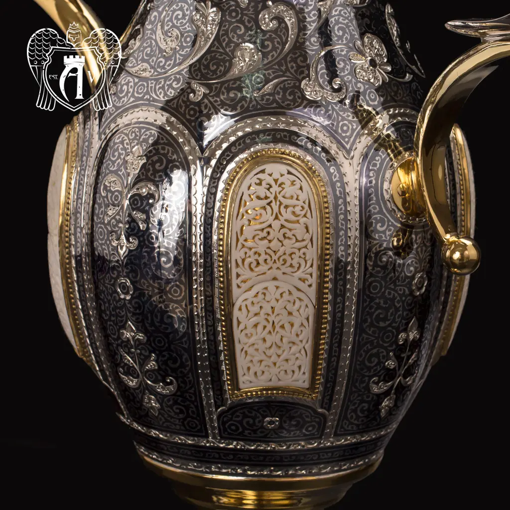 Ваза из серебра с позолотой «Афина» - фото 6