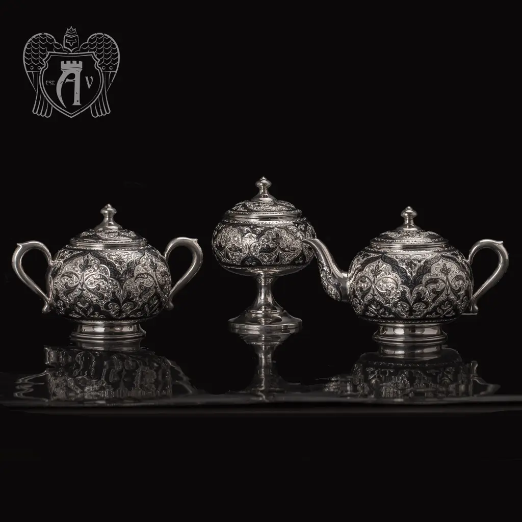 Серебряный чайник «Глория» - фото 2