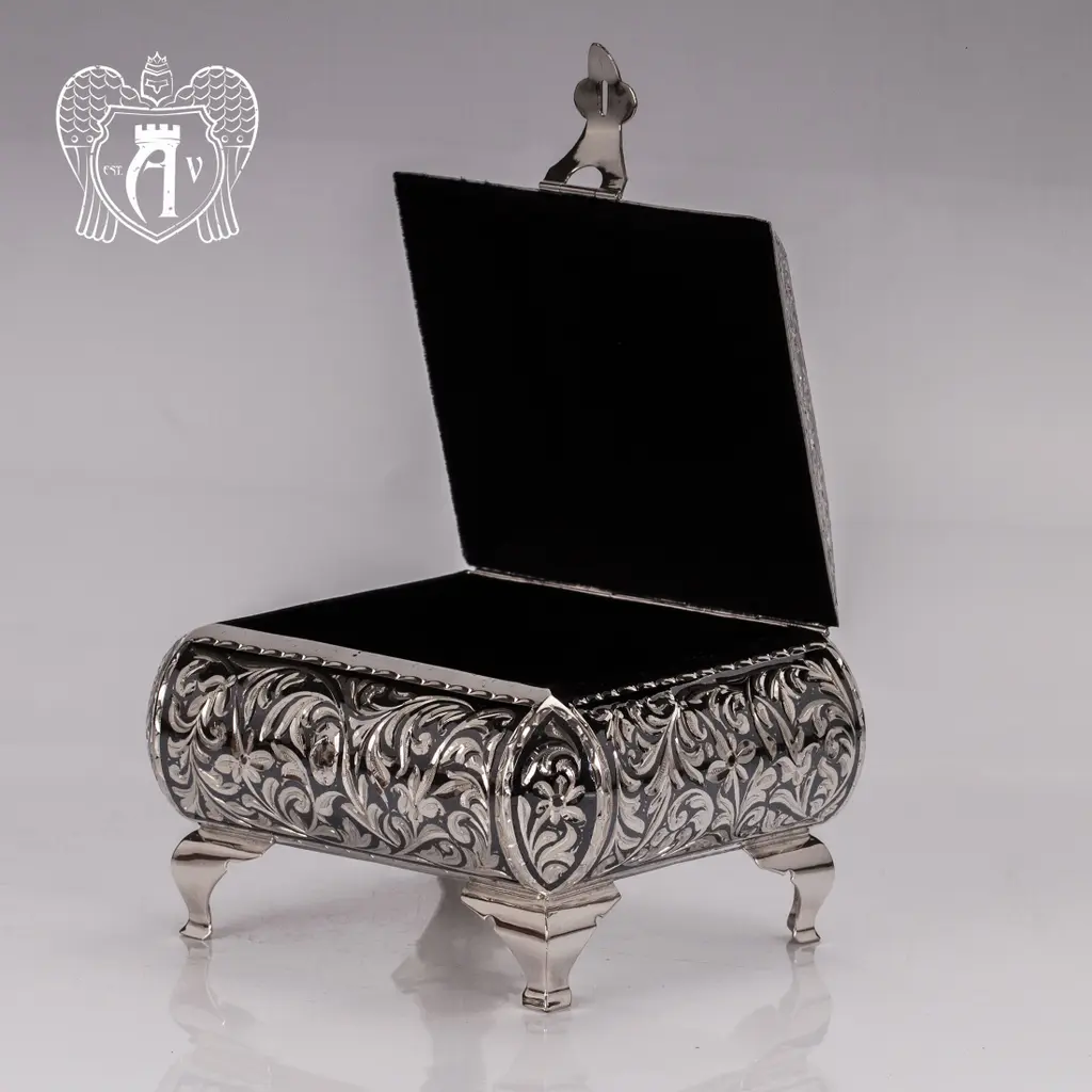 Серебряная шкатулка ручной работы «Малена» - фото 2