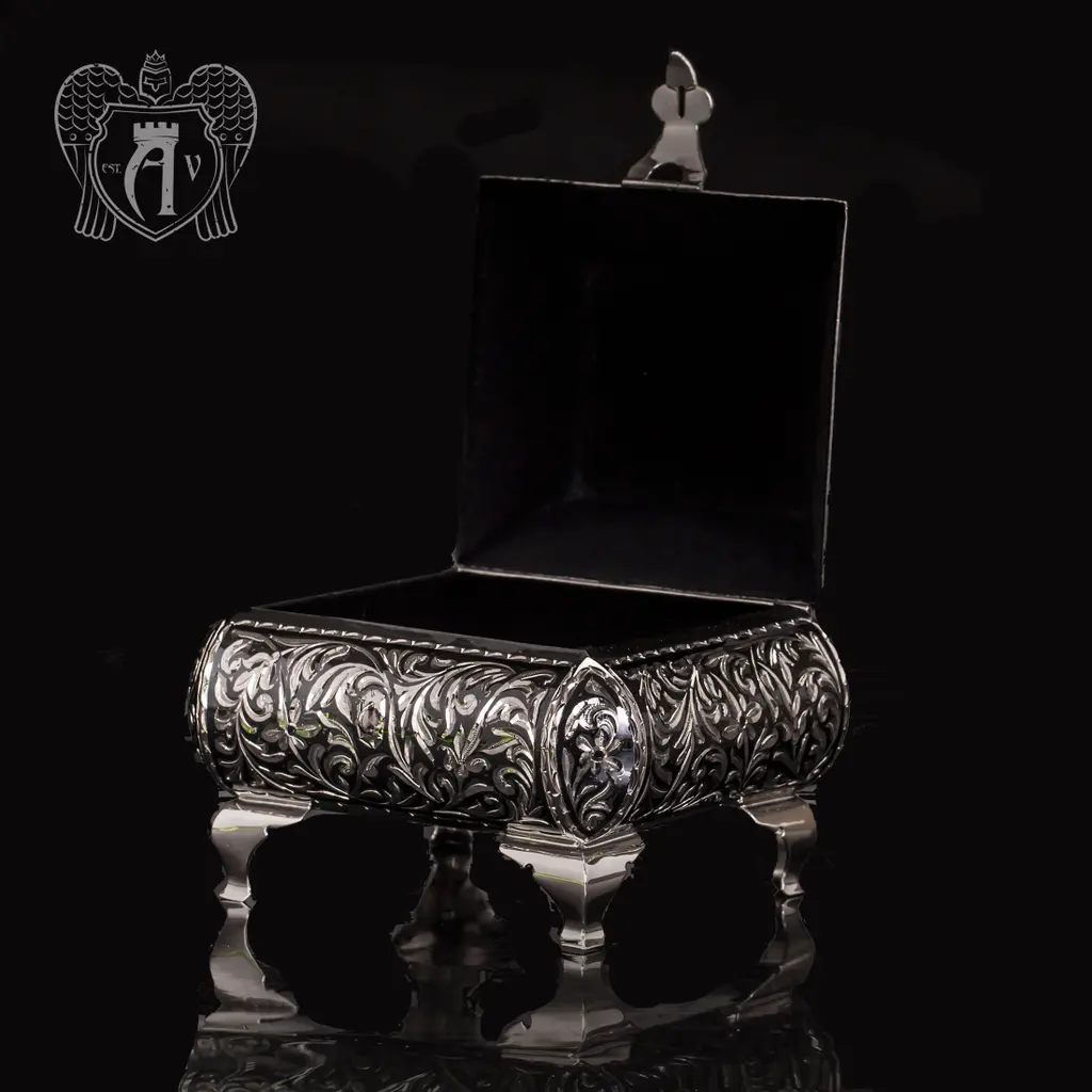 Серебряная шкатулка ручной работы «Малена» - фото 5