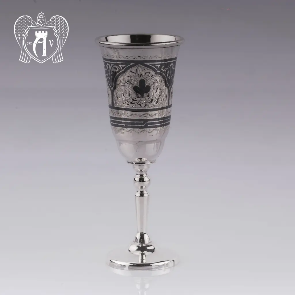 Серебряная рюмка «Шах» - фото 2