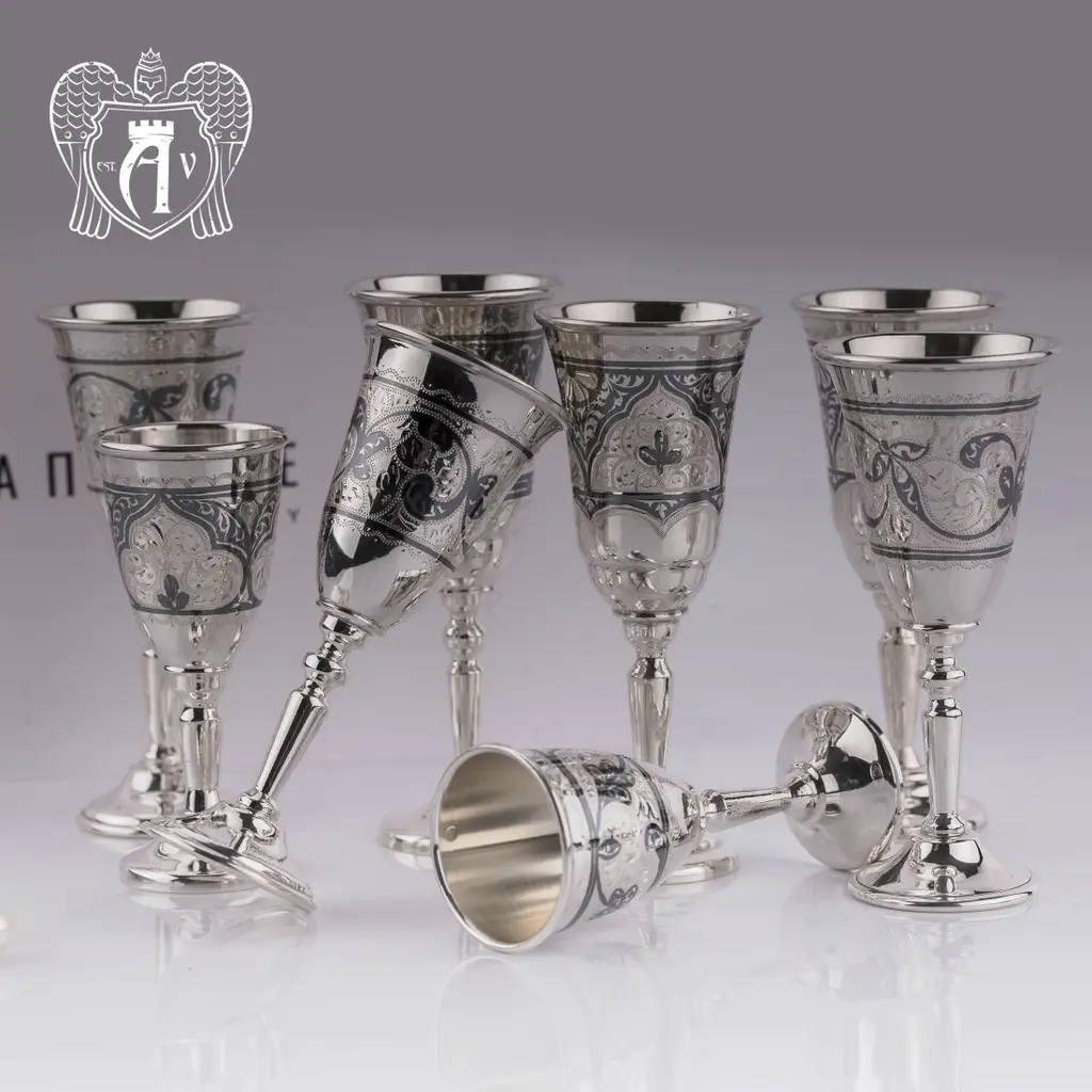 Серебряная рюмка «Шах» - фото 5