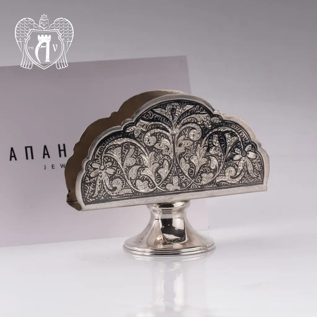 Серебряная салфетница «Клавдия» - фото 2