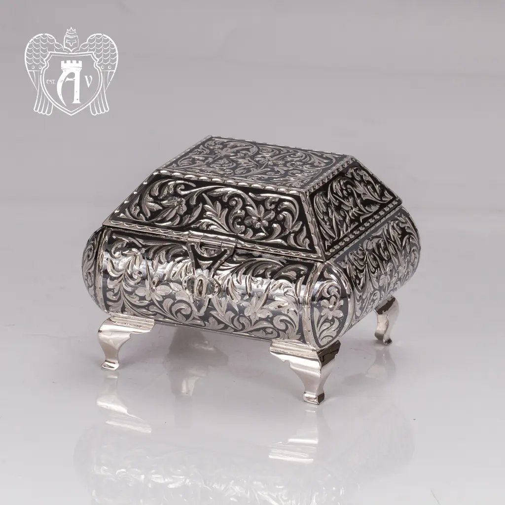 Серебряная шкатулка ручной работы «Далида» - фото 5