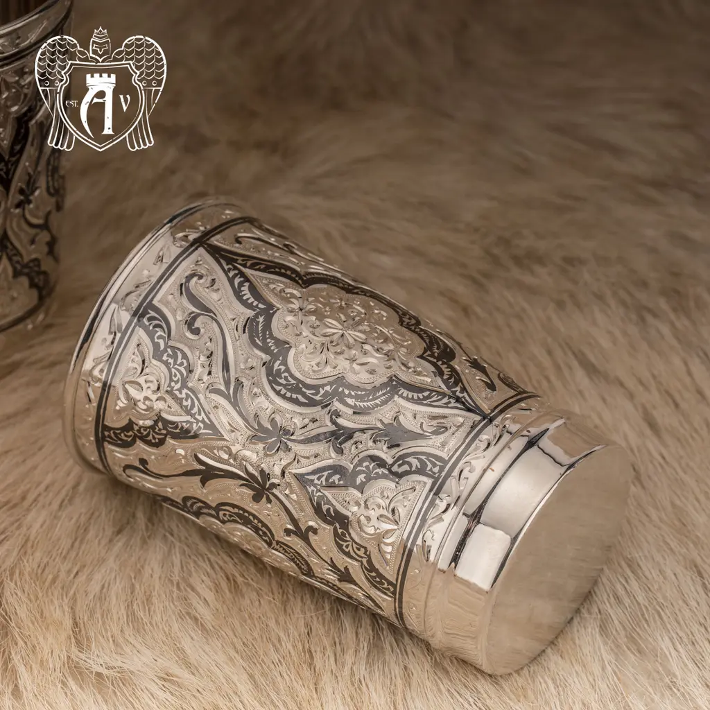 Сервиз из серебра 925 пробы  «Шамхан» для воды и напитков - фото 6