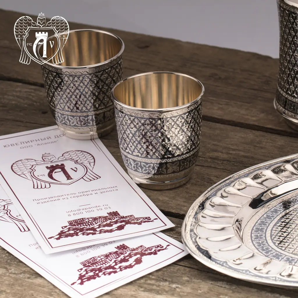 Серебряный сервиз для виски «Княжеский» - фото 6