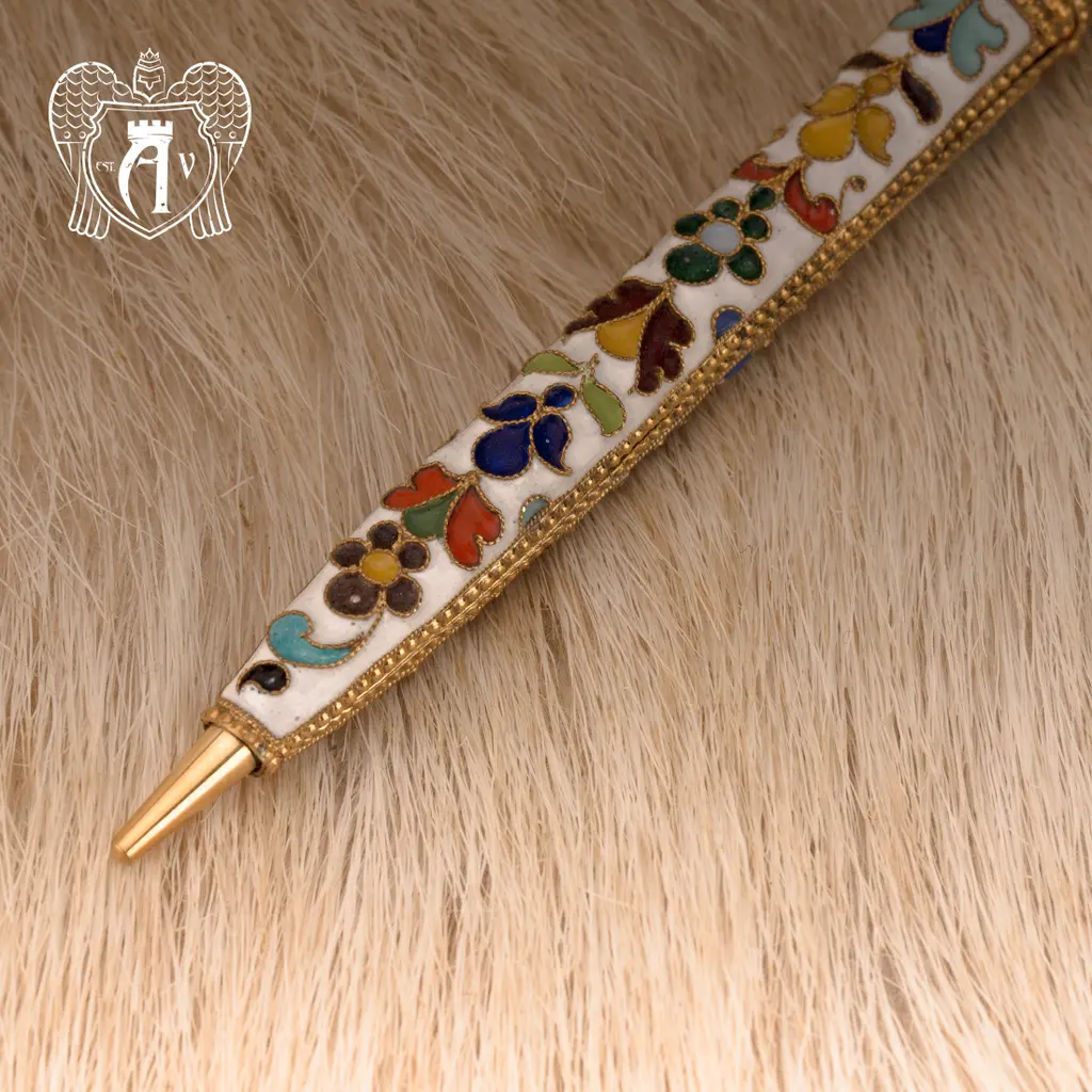 Настольные часы «Бристоль» С позолотой и горячей эмалью - фото 3