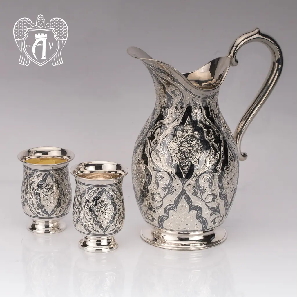 Сервиз из серебра «Камелия» для воды и напитков - фото 4