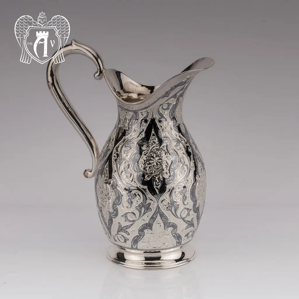 Сервиз из серебра 925 пробы «Камелия» для воды и напитков - фото 2