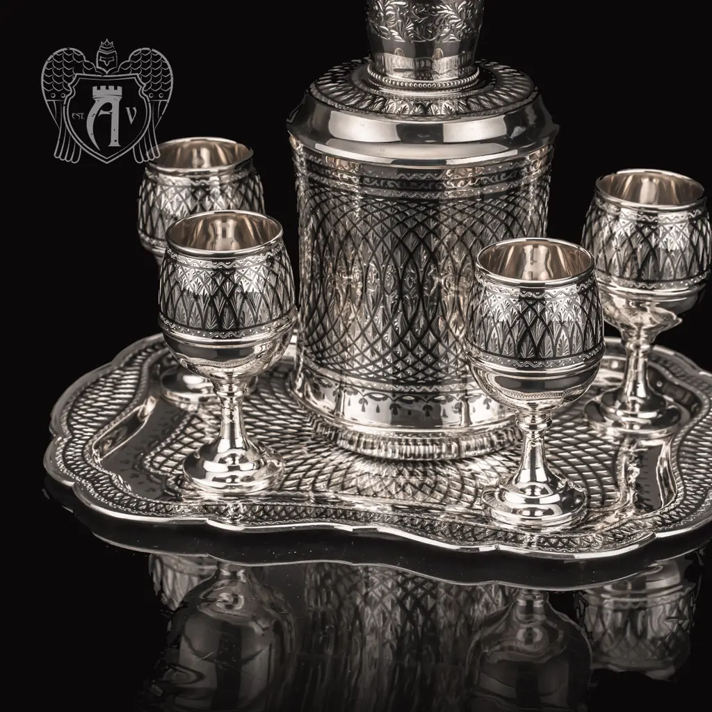 Серебряный сервиз для крепких напитков  «Лондон» - фото 2