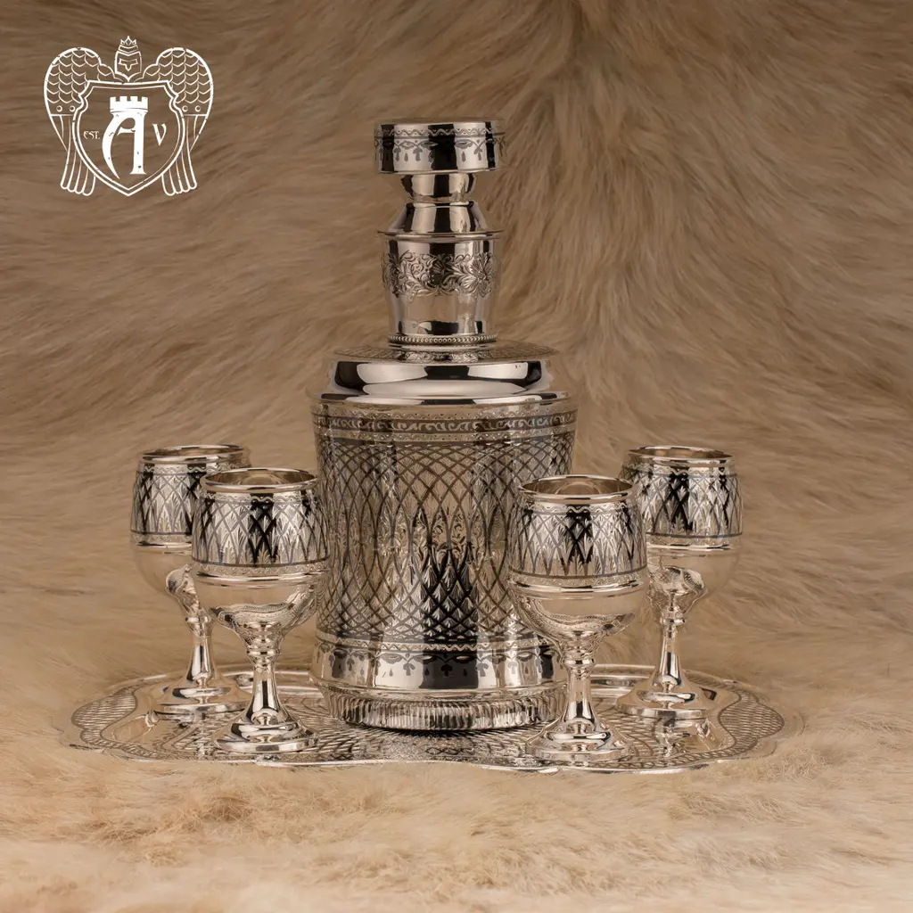 Серебряный сервиз для крепких напитков  «Лондон» - фото 3