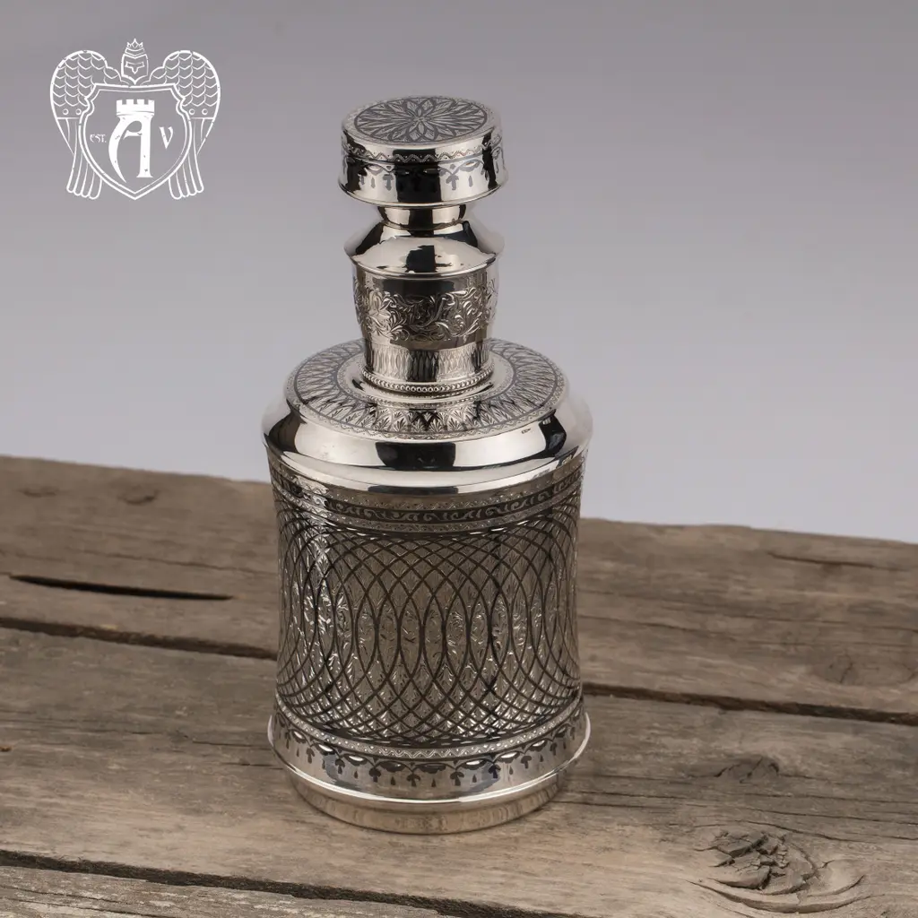 Графин серебряный для виски «Лондон» - фото 3