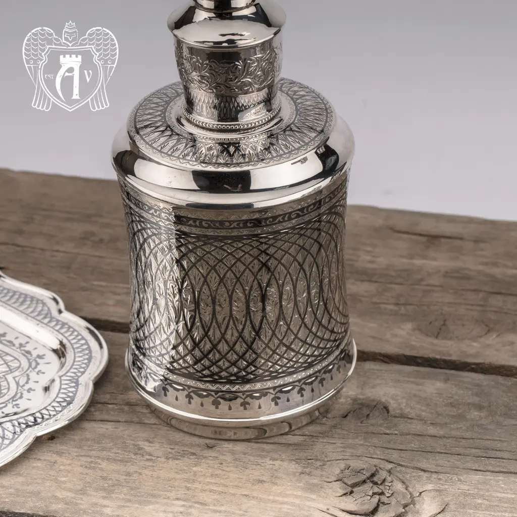 Графин серебряный для виски «Лондон» - фото 4