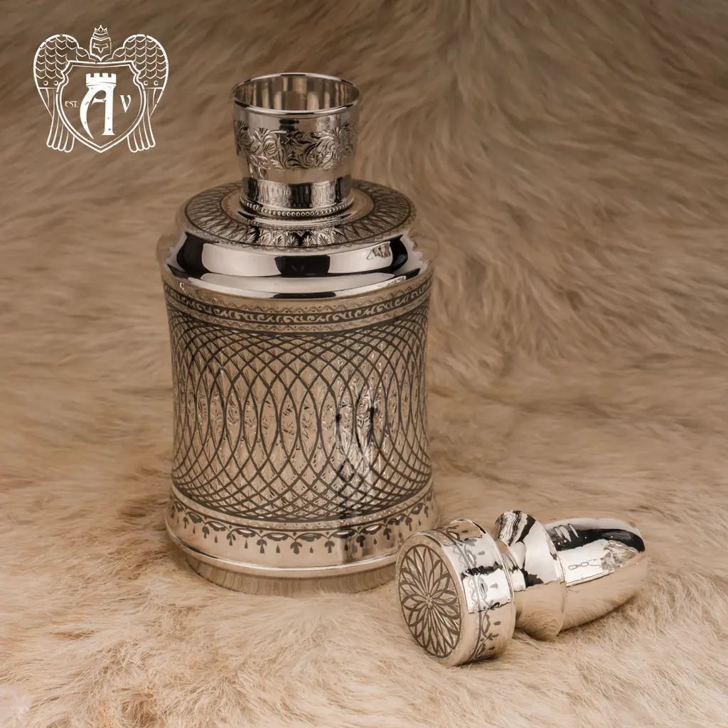 Графин серебряный для виски «Лондон» - фото 5