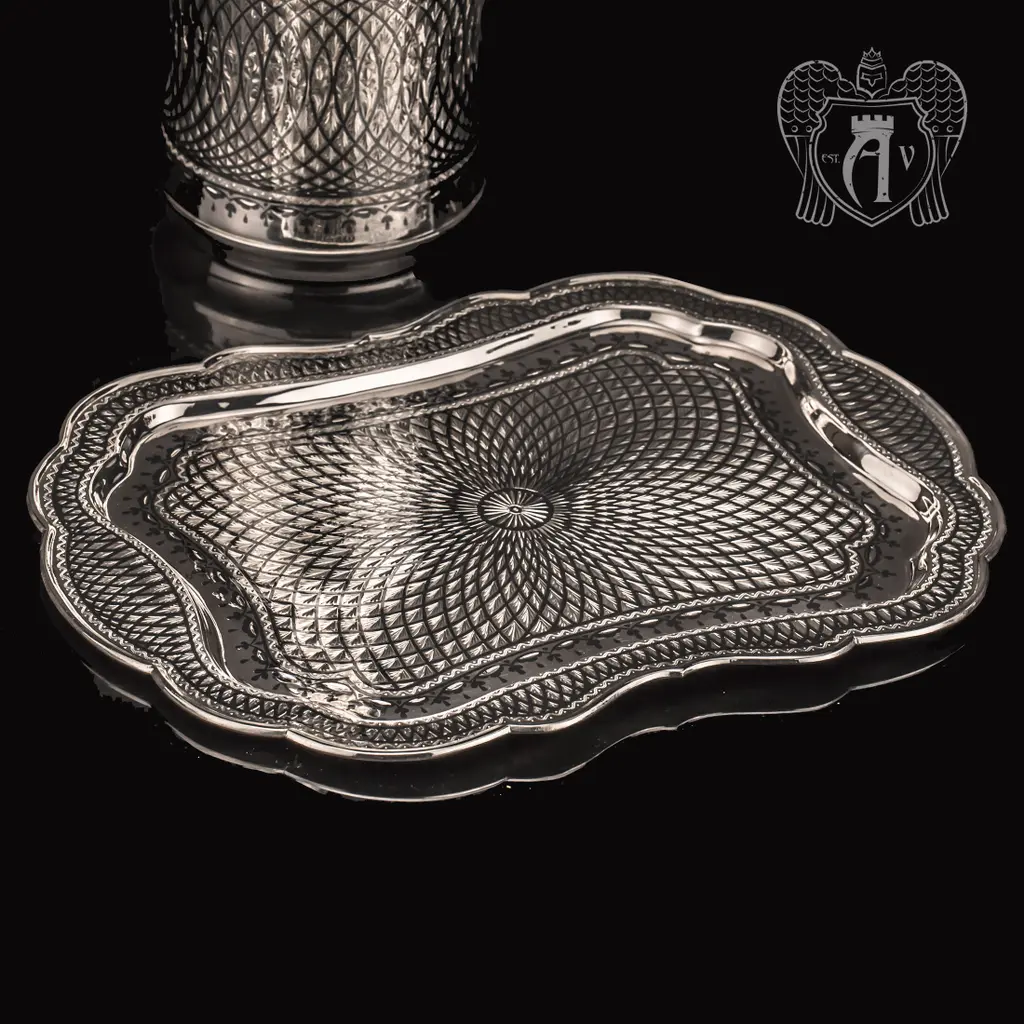 Поднос серебряный «Лондон» - фото 3