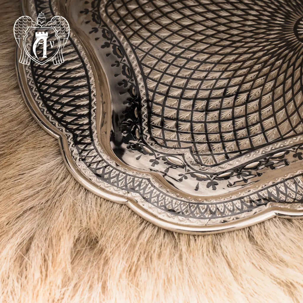 Поднос серебряный «Лондон» - фото 5