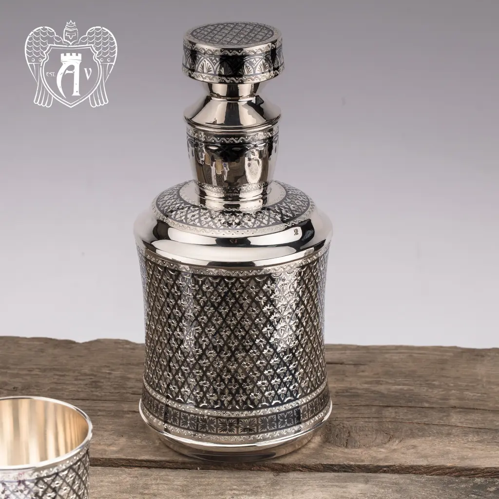 Графин серебряный для виски «Княжеский» - фото 4