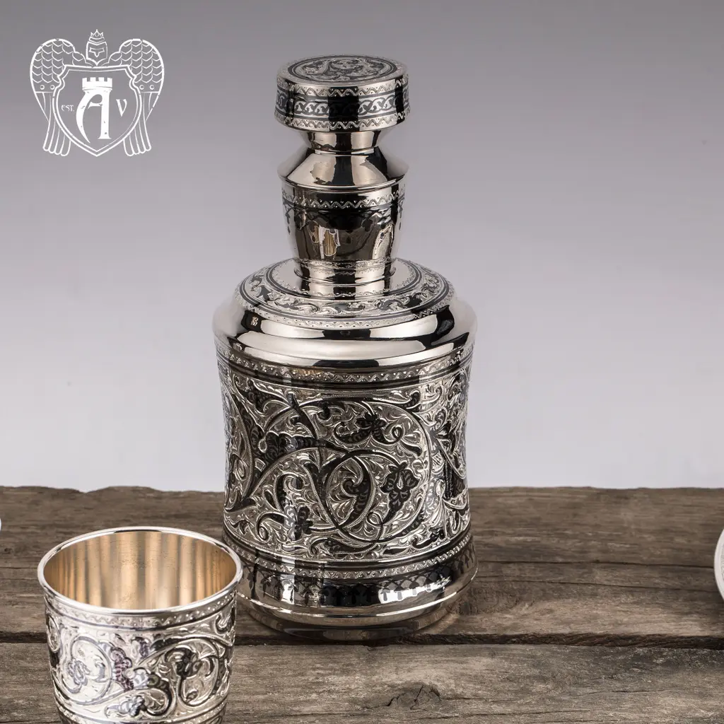 Графин серебряный для виски «Гранд» - фото 2