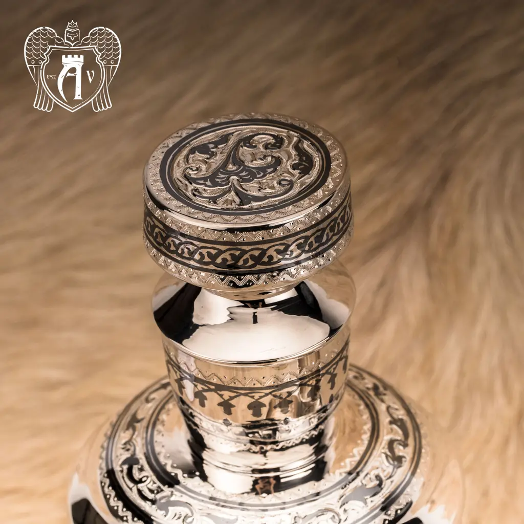 Графин серебряный для виски «Гранд» - фото 6