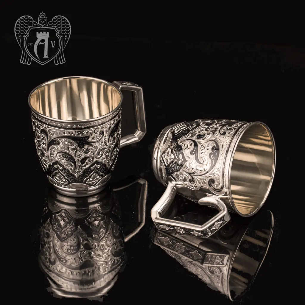 Набор серебряных кружек «Клер» - фото 5