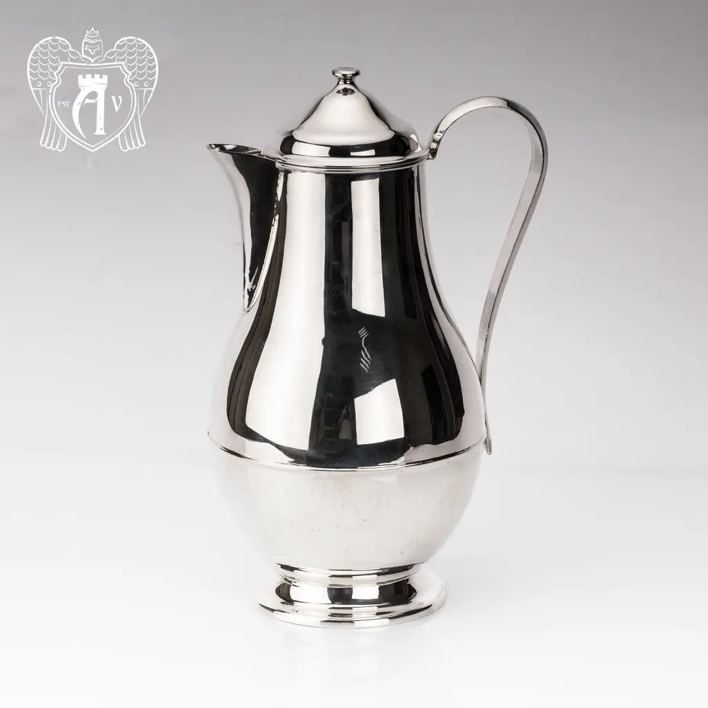 Большой кувшин для напитков из серебра «Глянец» - фото 2