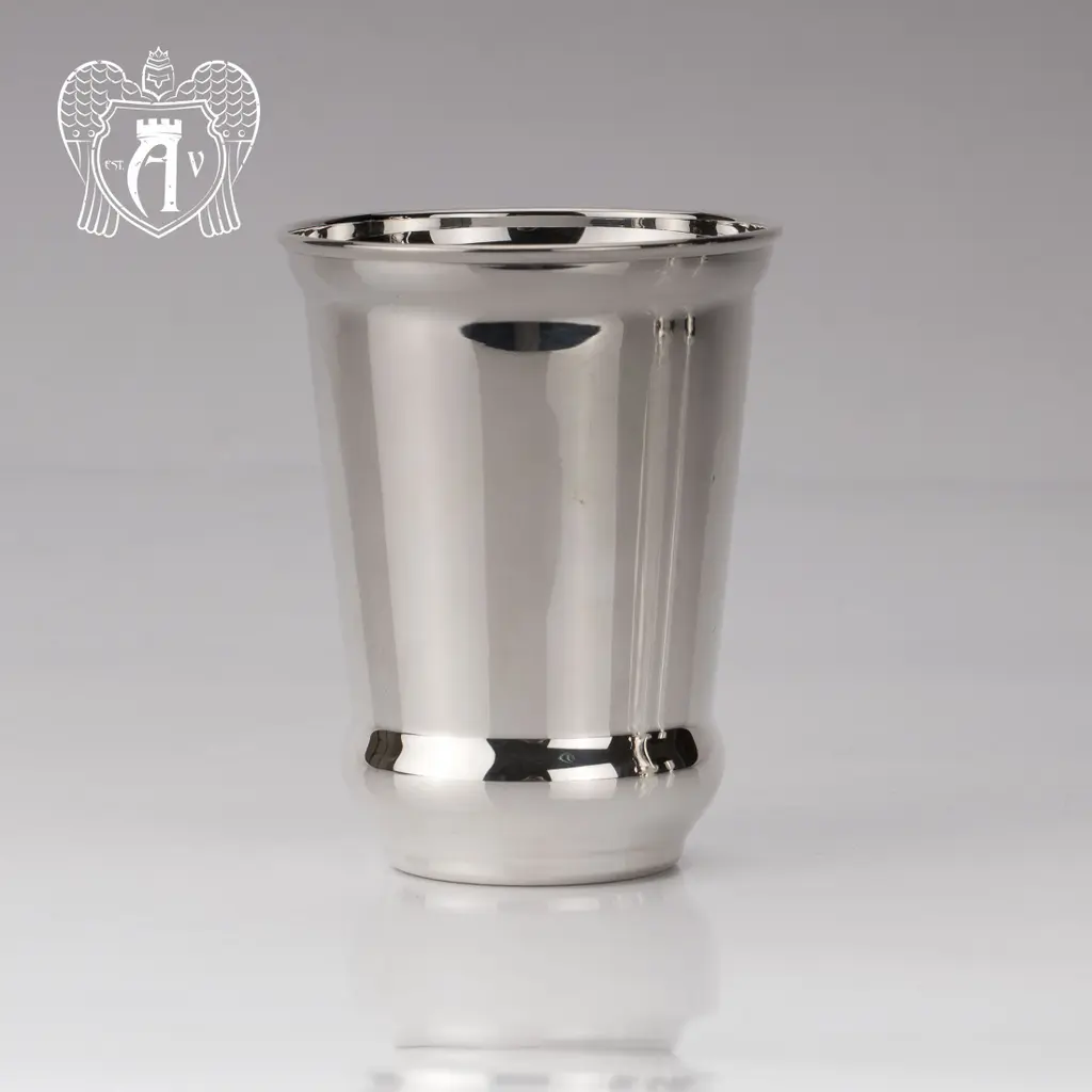 Серебряный стакан «Здоровье» + без крышки из чистого серебра 999 пробы - фото 2