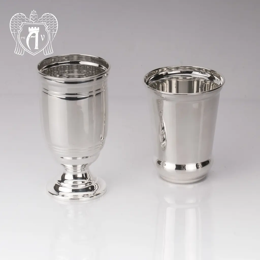 Серебряный стакан «Здоровье» + без крышки из чистого серебра 999 пробы - фото 3