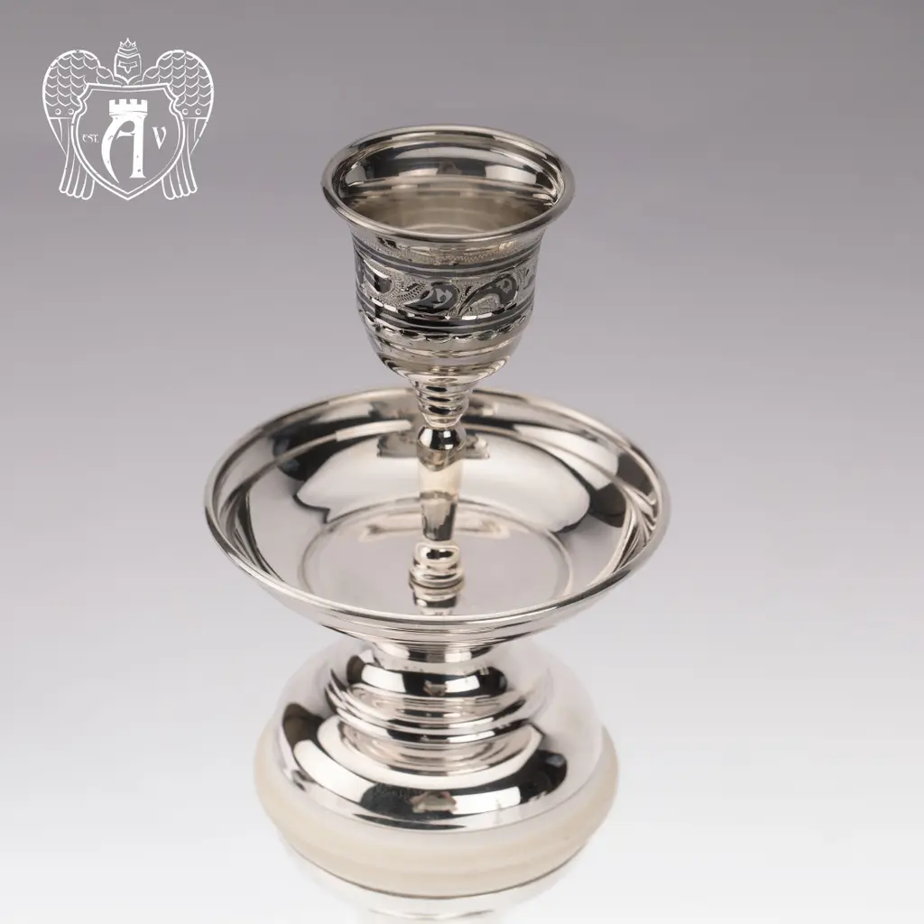 Серебряные подсвечники «Талия» набор - фото 3