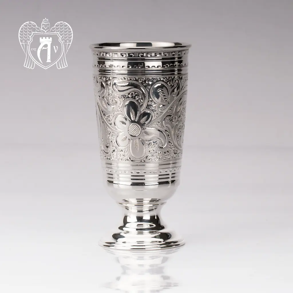 Стакан из чистого серебра 999 пробы «Агат» - фото 2