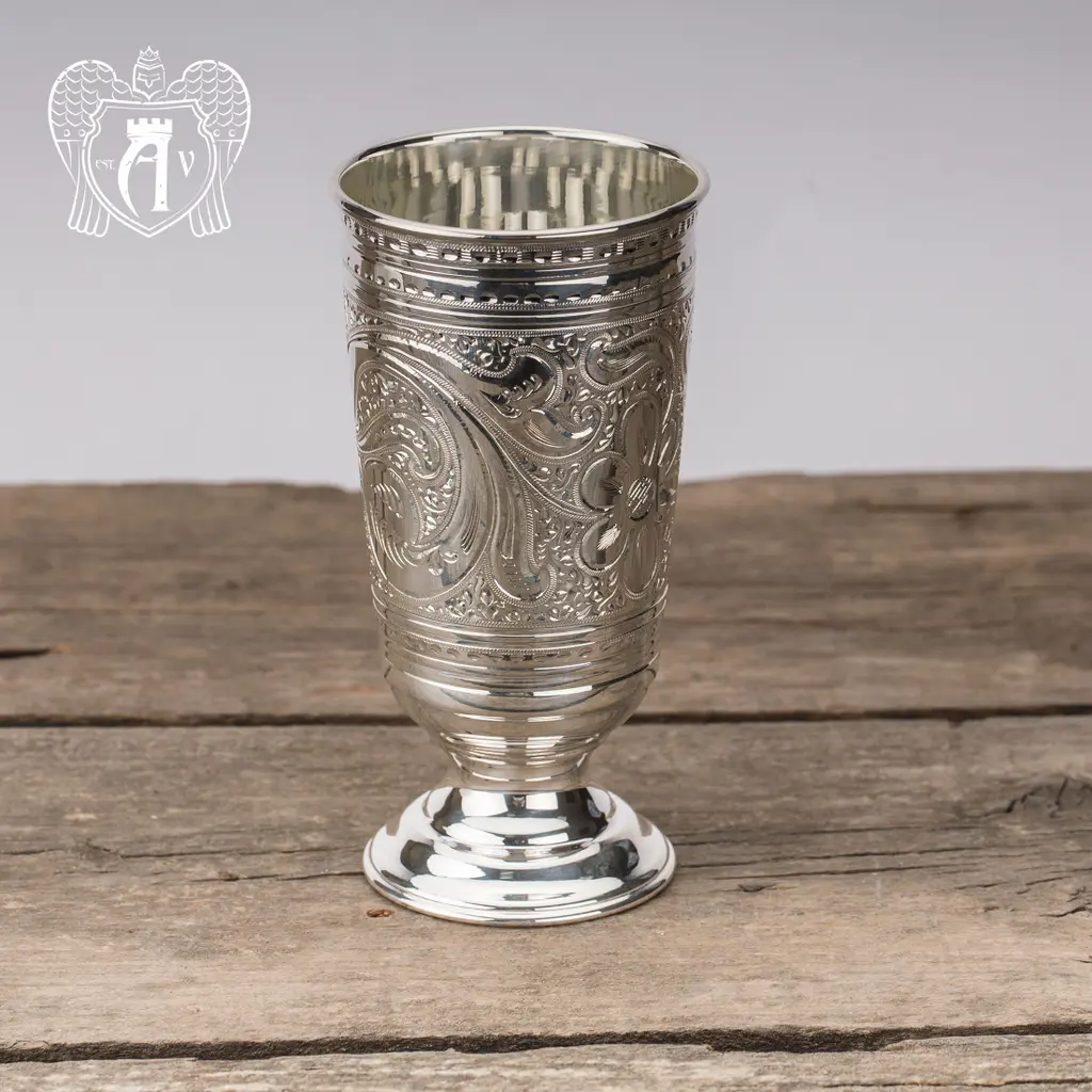 Стакан из чистого серебра 999 пробы «Агат» - фото 3